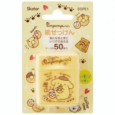 日本 SKATER POMPOMPURIN 便攜香皂紙 (檸檬味)